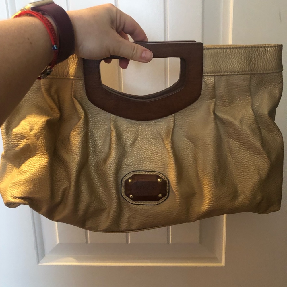 Gold Clutch by Nicole Miller